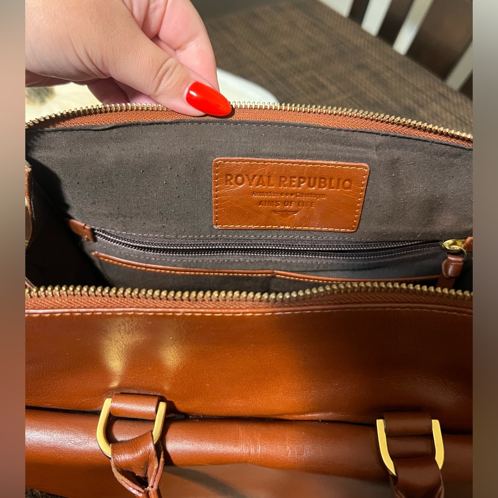 Royal Republiq Tan Leather Bag